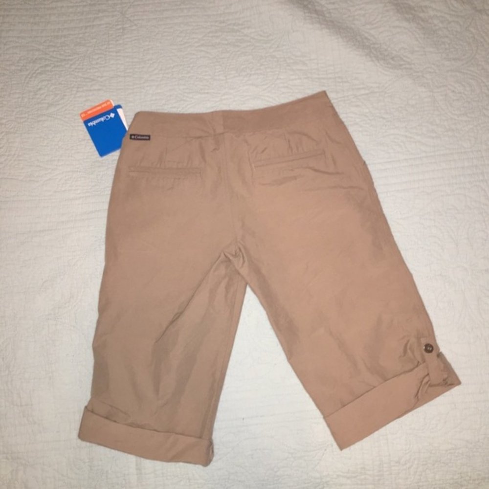 NWT Columbia Knee Pant Shorts Convertible Tan Size 4 #311 - Picture 4 of 4